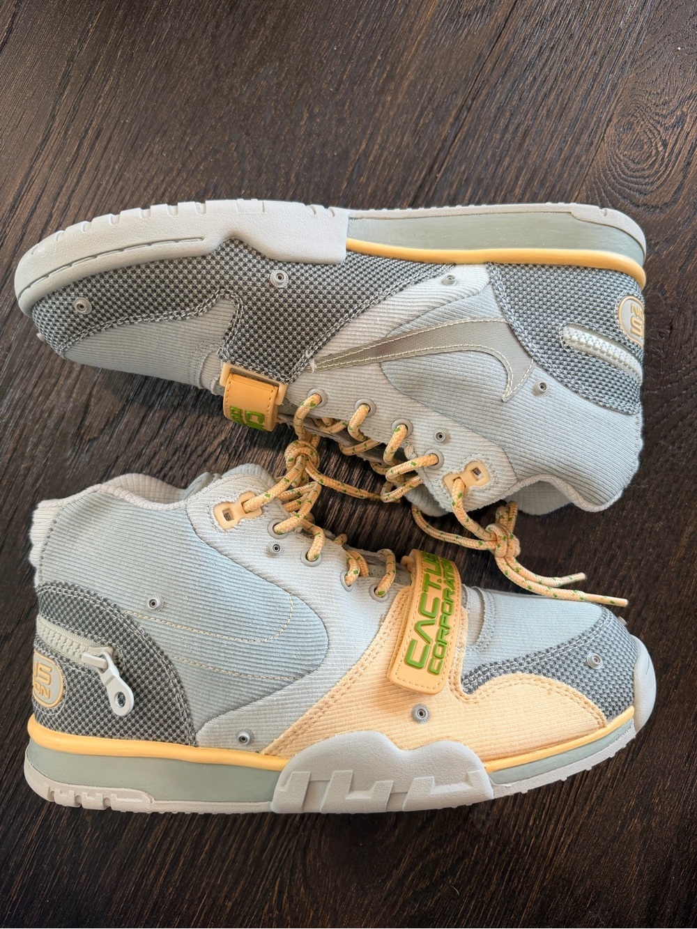 Size 8 Nike Travis Scott x Air Trainer 1 SP Gray